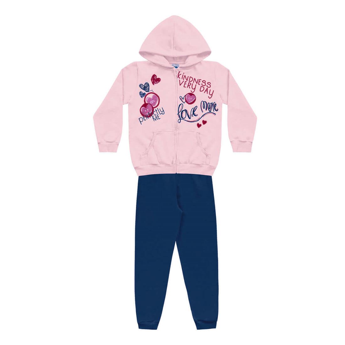 Conjunto Moletom Infantil Menina Love