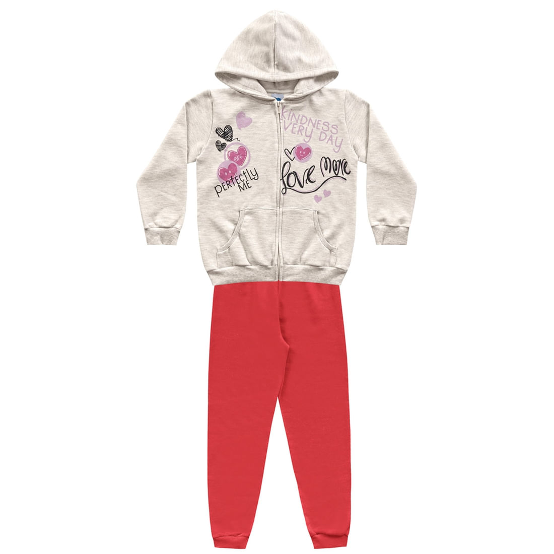 Conjunto Moletom Infantil Menina Love