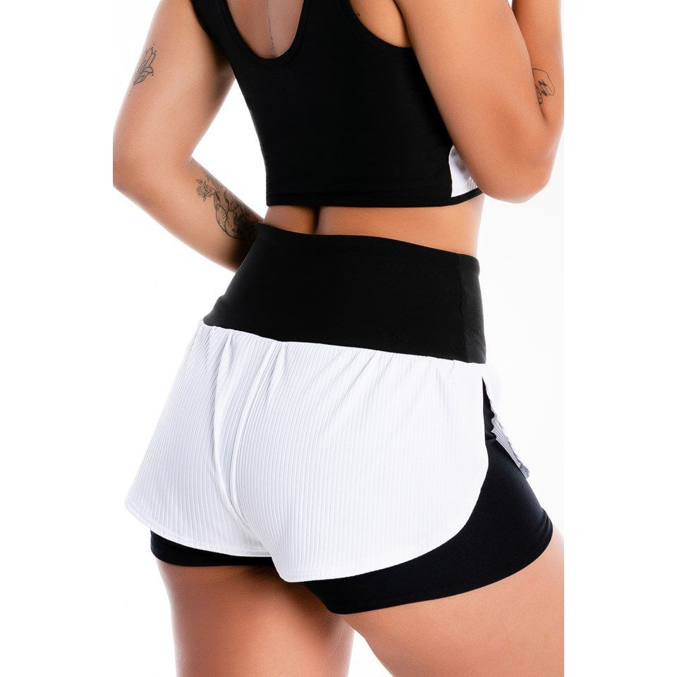 short corrida preto