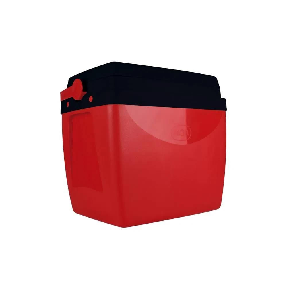 Caixa Térmica 26l Cooler Vermelho Com Preto 25108230 Mor