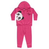 Conjunto Moletom Bebê Menina Panda Gigante