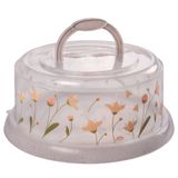 Boleira Decorada Com Alça E Rosca Marmorizado Plasutil Ref.6692