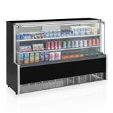 Vitrine Expositora Refrigerada Aurora Gpda-175r Preto Vidro Reto 220v - Gelopar