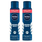 Kit Desodorante Aero Nívea Men Original Protect 200ml - 2 Unidades