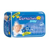 Fralda Estrelinha Baby Tamanho G Pacote Prático 16 Fraldas Descartáveis