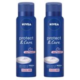 Kit Desodorante Aerosol Nivea Protect &amp; Care 150ml - 2 Unidades