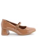 Scarpin Usaflex Camel Mary Jane Salto Bloco Ah0610