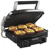 Sanduicheira Grill Antiaderente 5 Em 1 Proctor Silex Com Placas Removiveis, 110v 1500w Preta