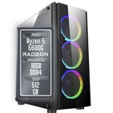 PC Gamer 3Green Winner, AMD Ryzen 5 5600G, 16GB DDR4, SSD 512GB, Gráficos Radeon Vega, Fonte 500W - GSW-24007