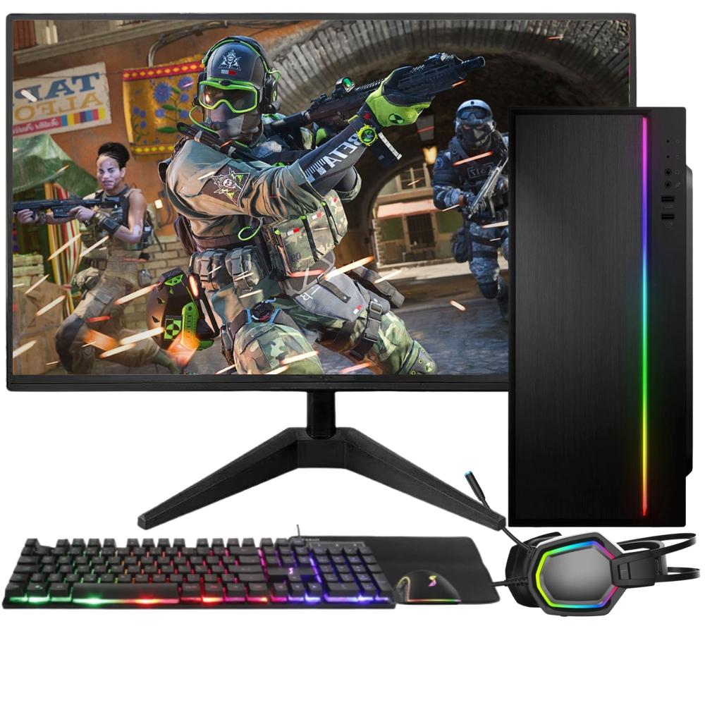 Pc Gamer Completo 3green Smart, Intel Core I7, 8gb Ram, Geforce Gtx 750 4gb, Ssd 256gb, Fonte 500w, Monitor Led 20&quot;, Kit Gamer  - 3gs-0100sf