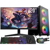 Computador Gamer Completo Intel Core I5 8gb Ssd 1tb Kit Gamer Com Headset Monitor 20&quot; Windows 10 3green Flash