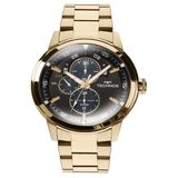 Relógio Technos Masculino Clássico Grandtech Dourado 6P57AA/4P