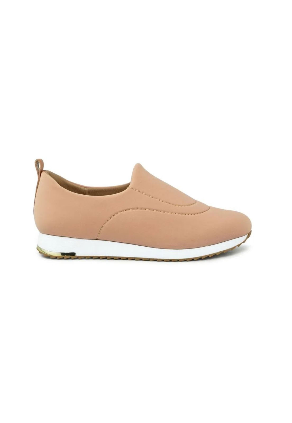 Tenis Usaflex Slip On Soft Rose Elastano V9103