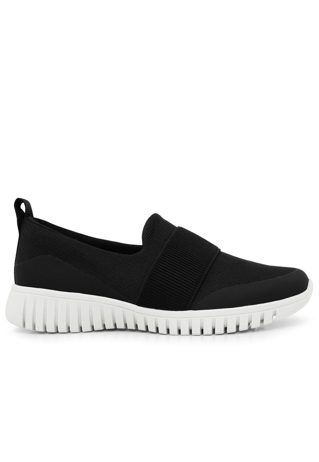 Tenis Usaflex Slip On Tricot Preto Ae2225