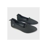 Tenis Usaflex Bico Fino Slip On Preto Ag4303