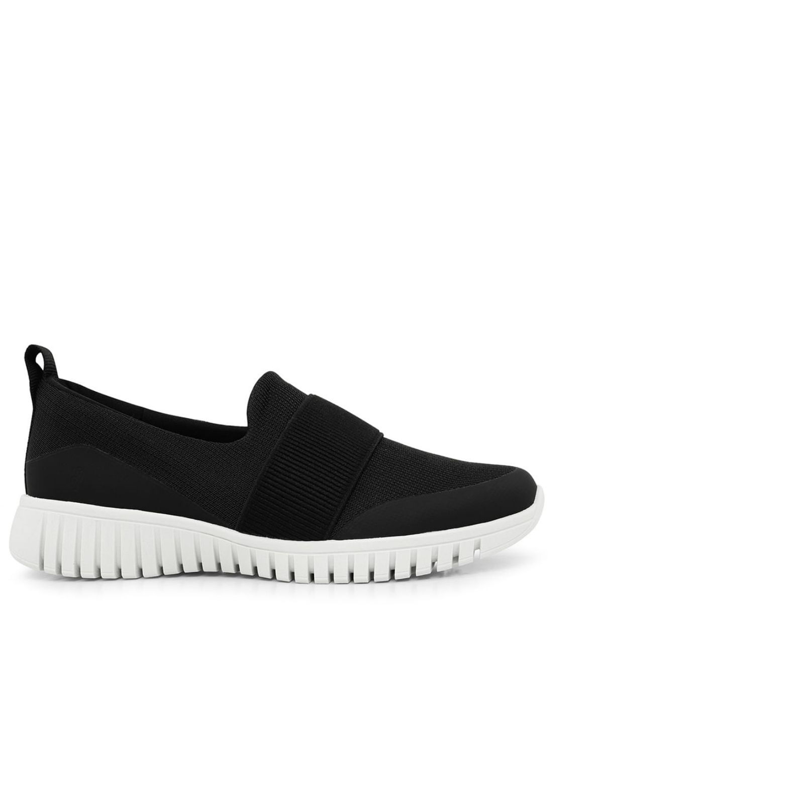 Tenis Usaflex Slip On Tricot Preto Ae2225