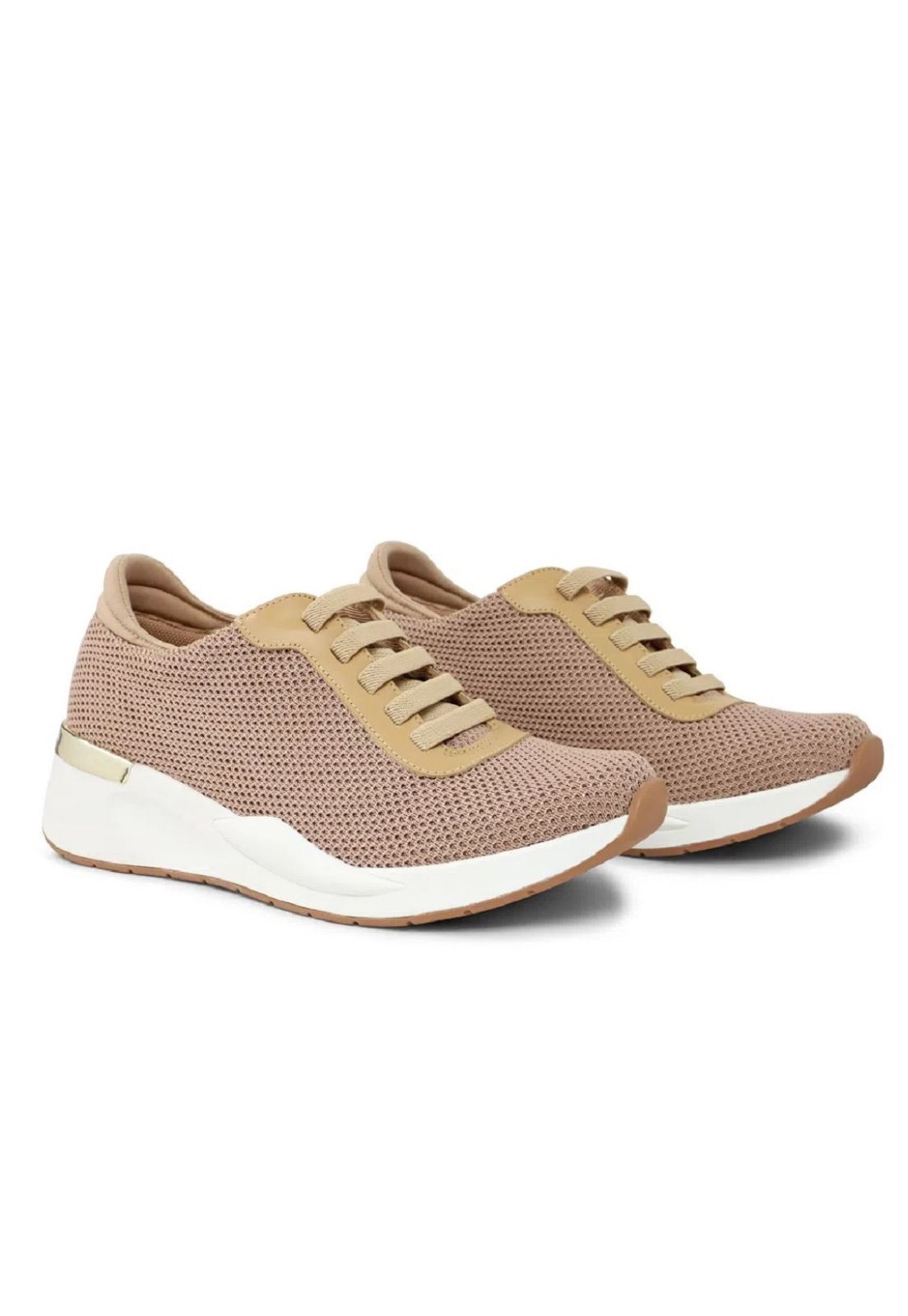 Tenis Usaflex Sola Alta Em Tecido Blush Af1504