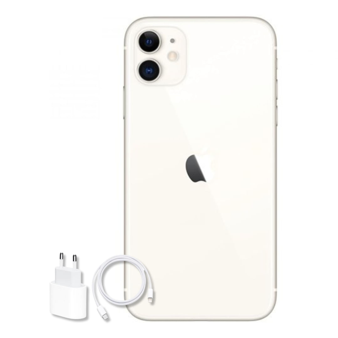 Aparelho Celular Apple Iphone 11 Branco 128gb Semi- Novo/ Vitrine