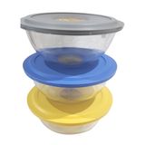 Tigela Plus Com Tampa Plástica - 1,5 L Marinex