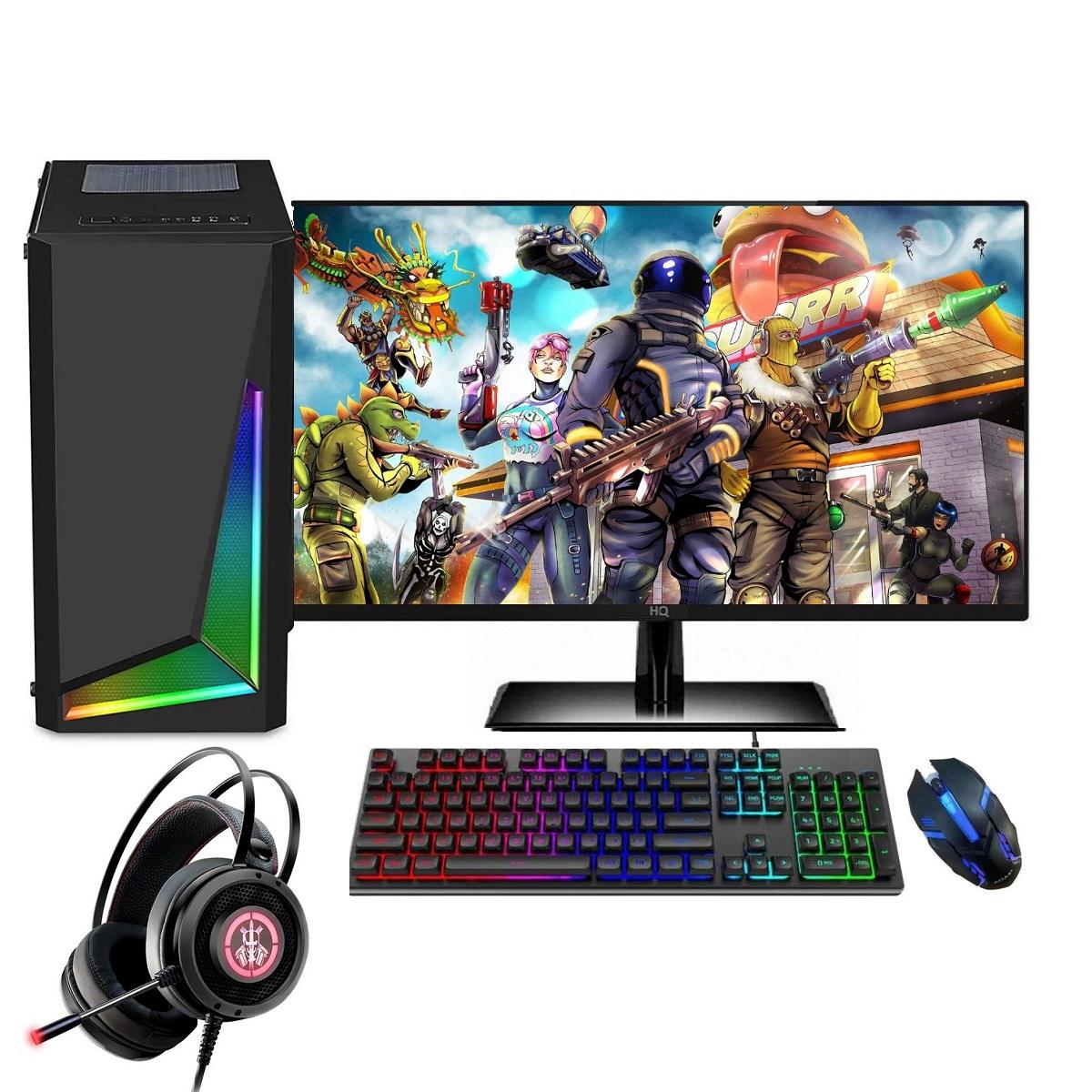 Pc Gamer Completo, Intel Core I5, 16gb, Geforce Gt 4gb, Ssd 240gb, Fonte 500w, Gabinete Rgb, Monitor 75hz Hdmi 19.5&quot;, Easypc Play