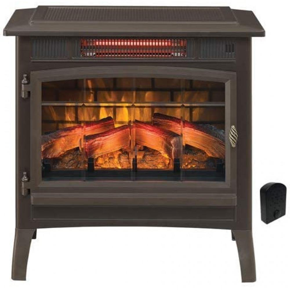 Duraflame Aquecedor Elétrico, portátil, 3D, c/  infravermelho e controle remoto, 1500W.