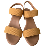 Sandalias Em Couro Com Elastico Usaflex Sunset Y8204