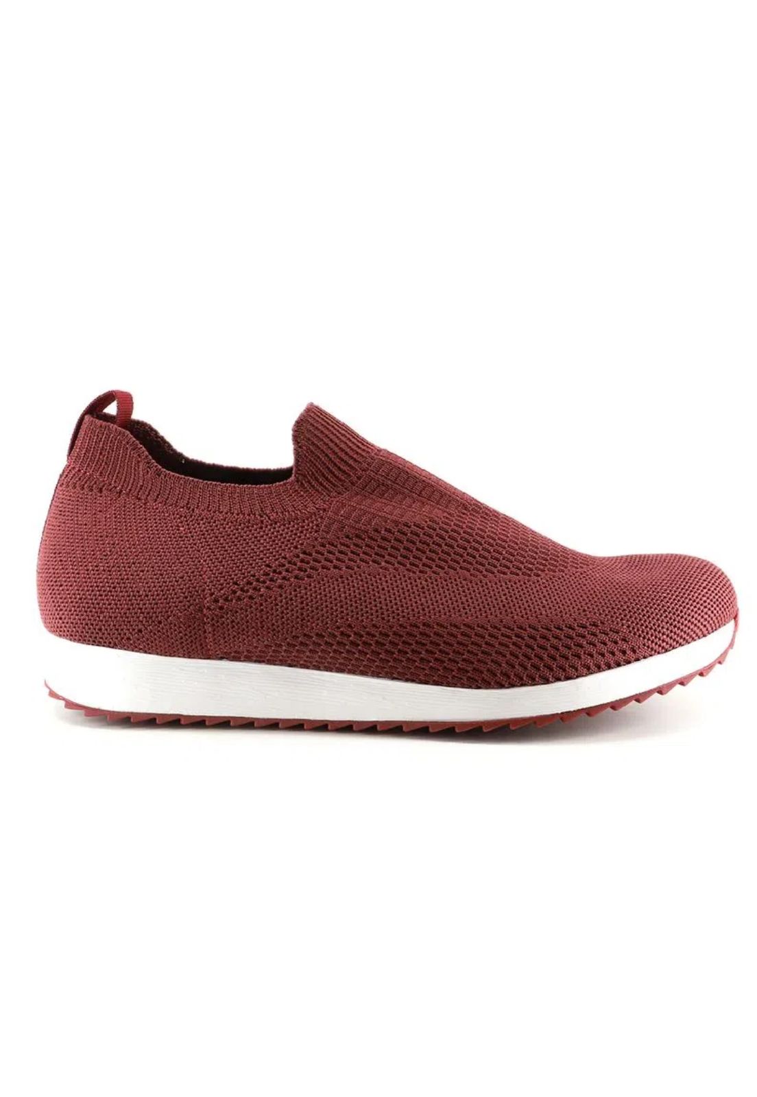 Tênis Usaflex Slip On Vermelho Tricot Ag3607