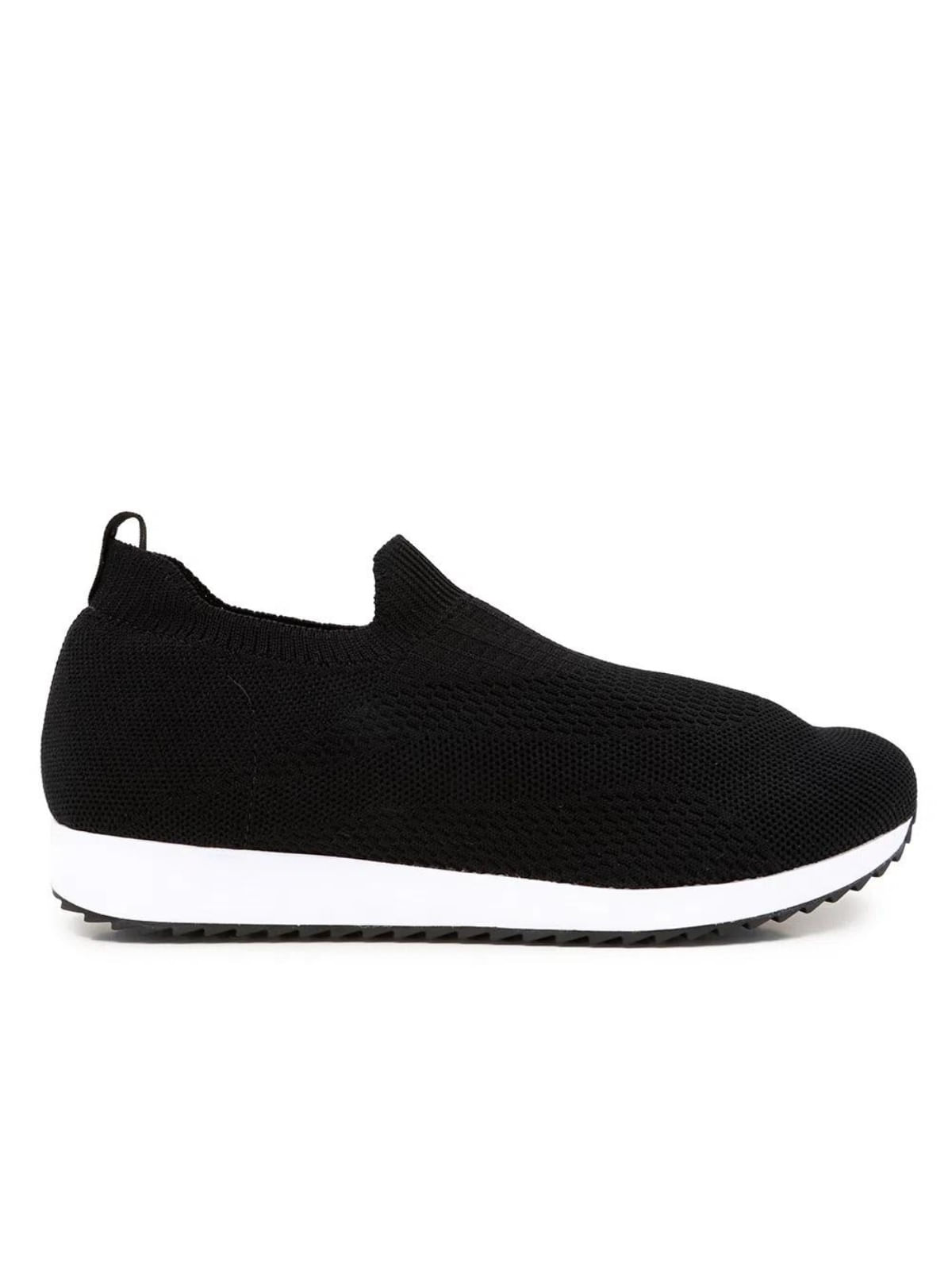 Tenis Usaflex Slip On Tricot Preto Ag3607