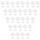 Chaveiro Mini Cups Auear De Plástico Transparente (pacote Com 30)