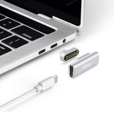 Adaptador Usb C Magnético Iskey 20pins Type C 100w Pd Silver