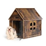 Casa De Cachorro Coberta Albad Cottage Para Cães Pequenos Ou Animais