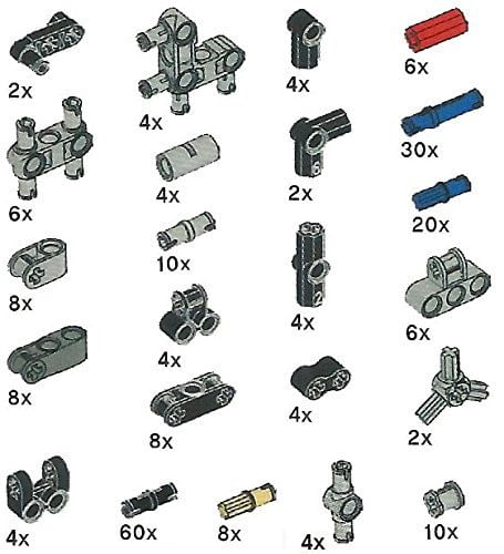 Pacote Lego Technic Pegs, Joints E Peg-joints