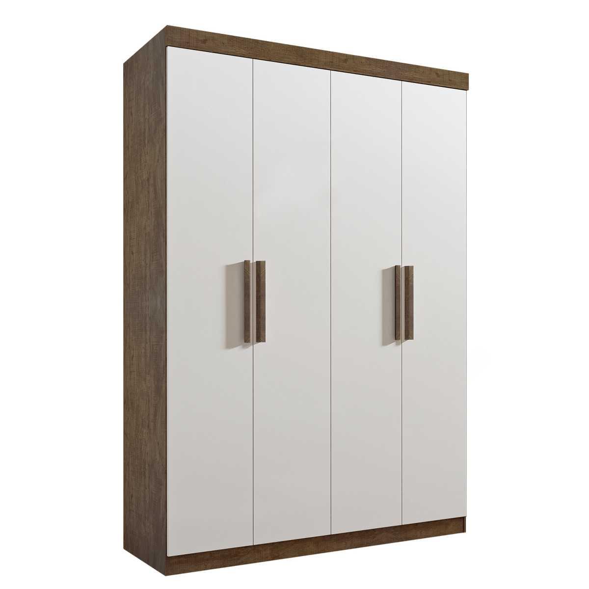 Guarda Roupa Solteiro 4 Portas 3 Gravetas Colibri 100% Mdf D&#39;doro