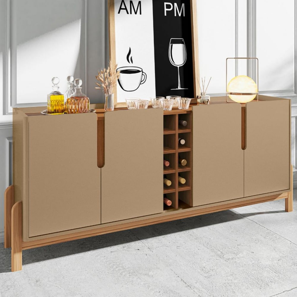 Aparador Buffet 4 Portas 190cm Lizz Casa D