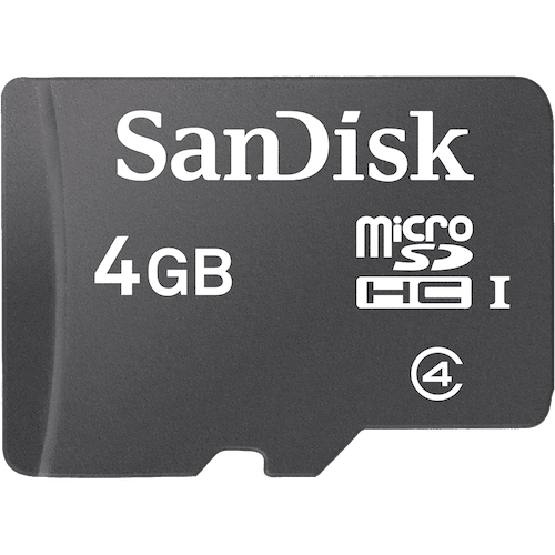 Cartao De Memoria 4gb Sandisk Micro Sd C- Adaptador