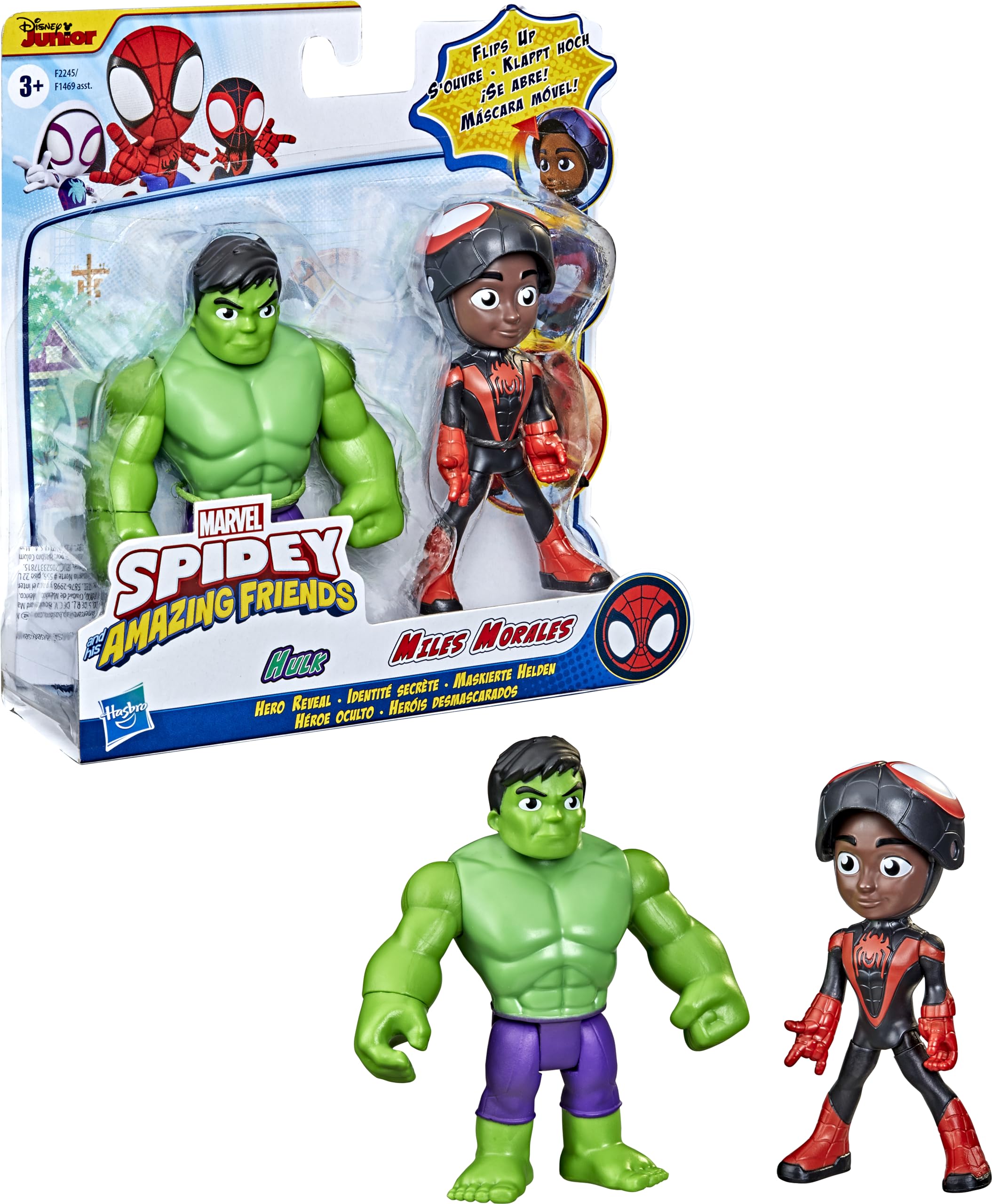 Pacote Com 2 Bonecos De Ação Hasbro Spidey And His Amazing Friends