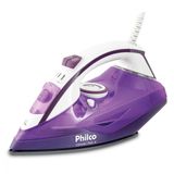 Ferro De Passar A Vapor Philco Ultra Ceramic 1200w 110v - Lilas-branco