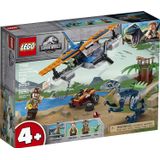 Brinquedo Lego Jurassic World Velociraptor Biplane Rescue 75942