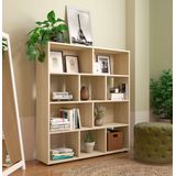 Estante Com 10 Nichos Artely Book Cor Naturale