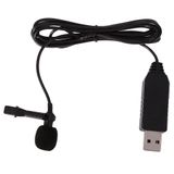 Microfone Condensador Lapela Usb Mini Clip-on