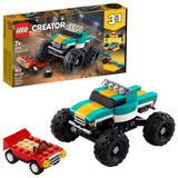 Brinquedo De Construção Lego Creator 3 Em 1 Monster Truck 31101 Kids