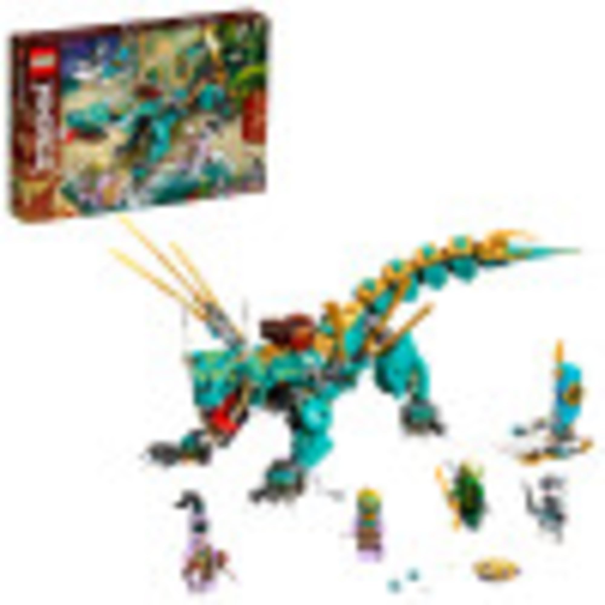 Kit De Construção Lego Ninjago Jungle Dragon 71746 506 Peças