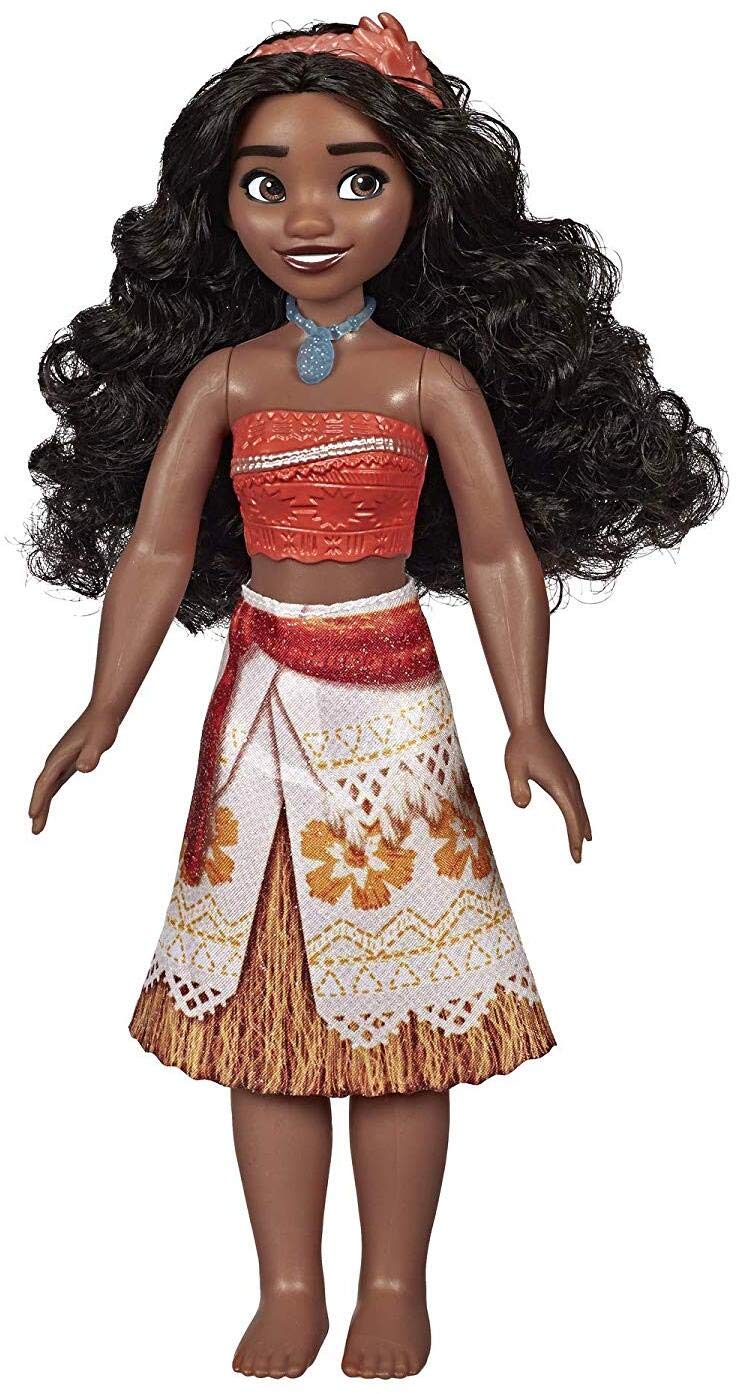 Boneca Fashion Disney Princess Moana Com Saia, Bandana E Colar