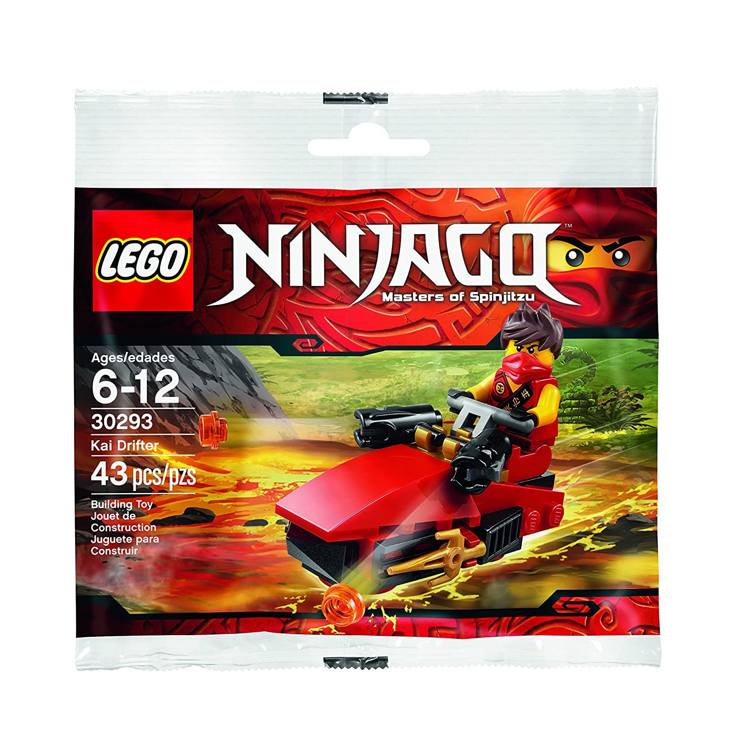 Conjunto De Minifiguras Lego Ninjago Kai Drifter 30293 Com 43 Peças