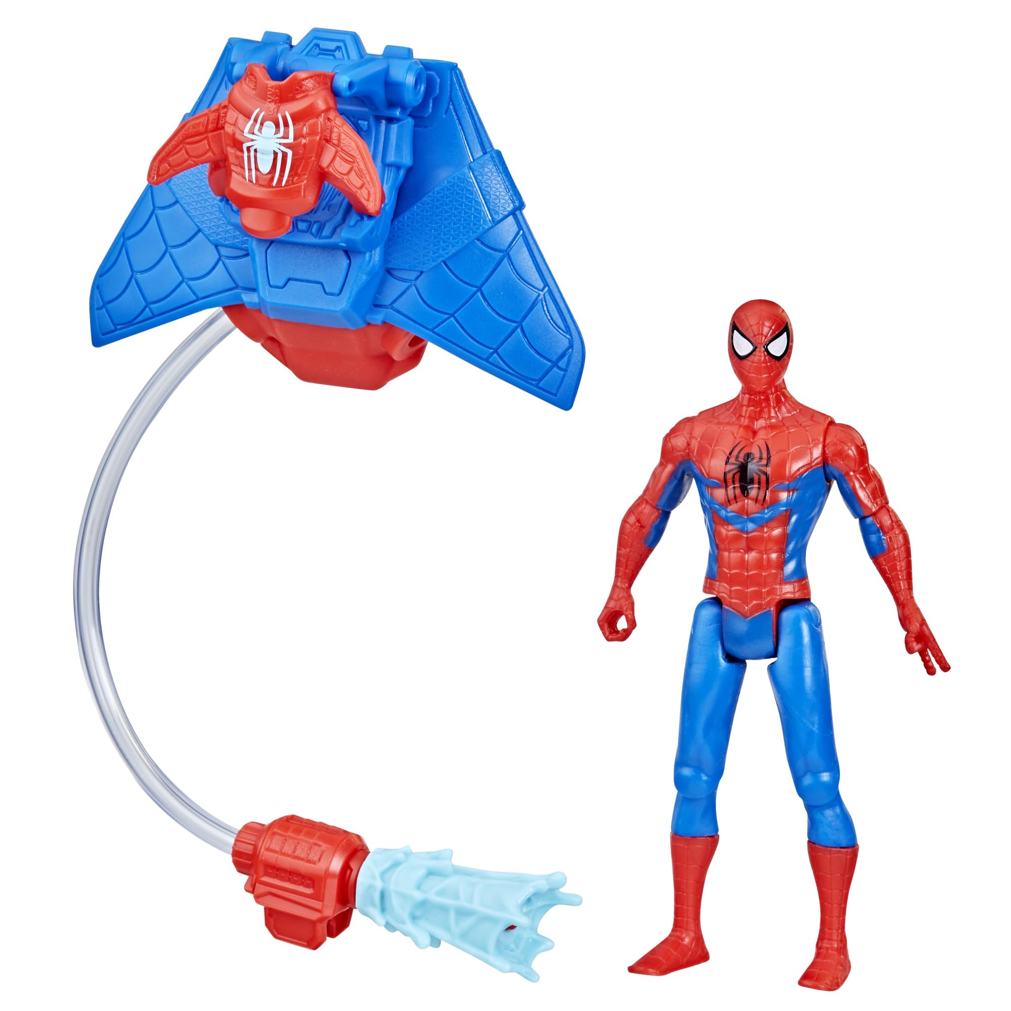 Boneco De Ação Marvel Spider-man Aqua Web Warriors De 10 Cm Com Equipamento Aquático