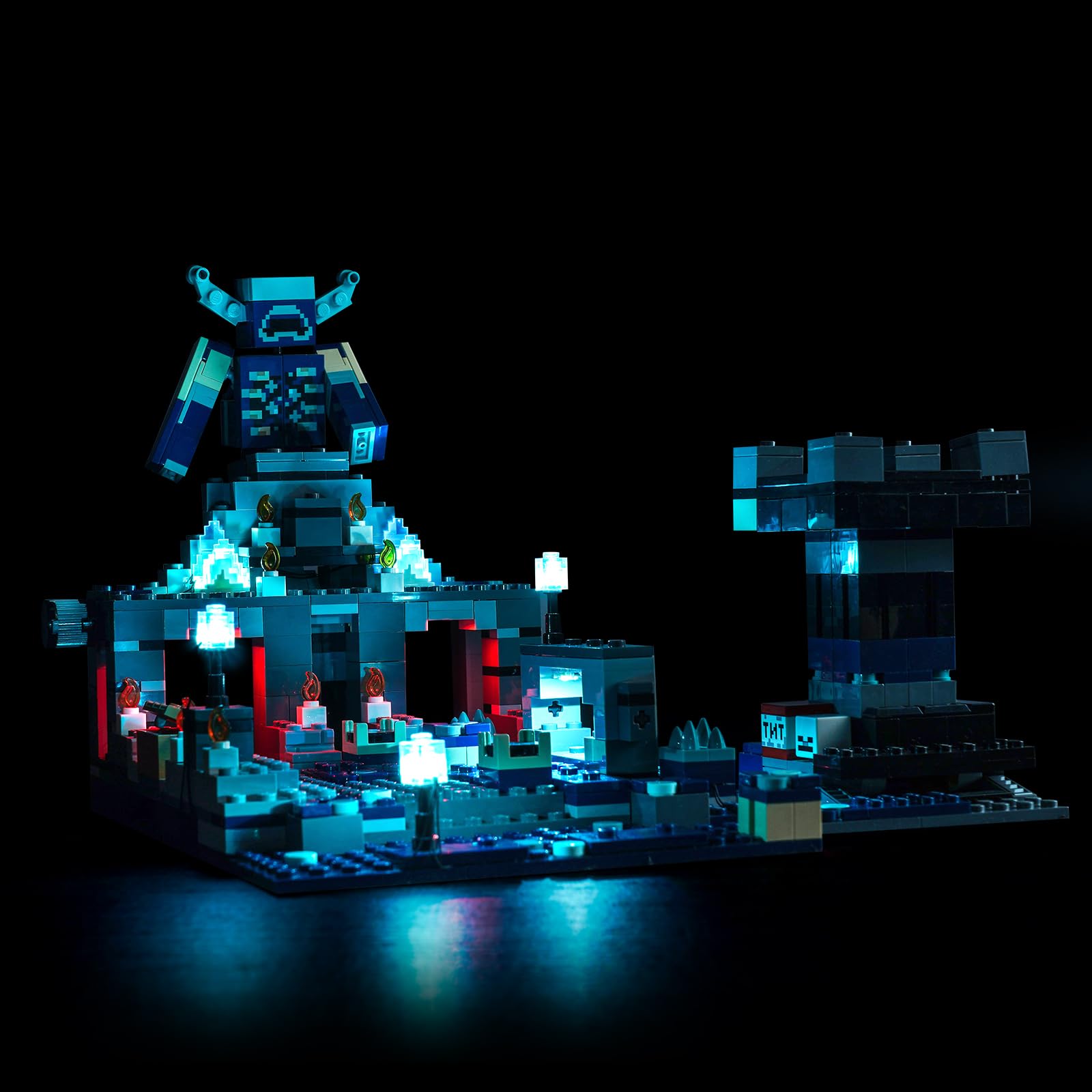 Kit De Luz Led Locolee Para Lego Minecraft The Deep Dark Battle