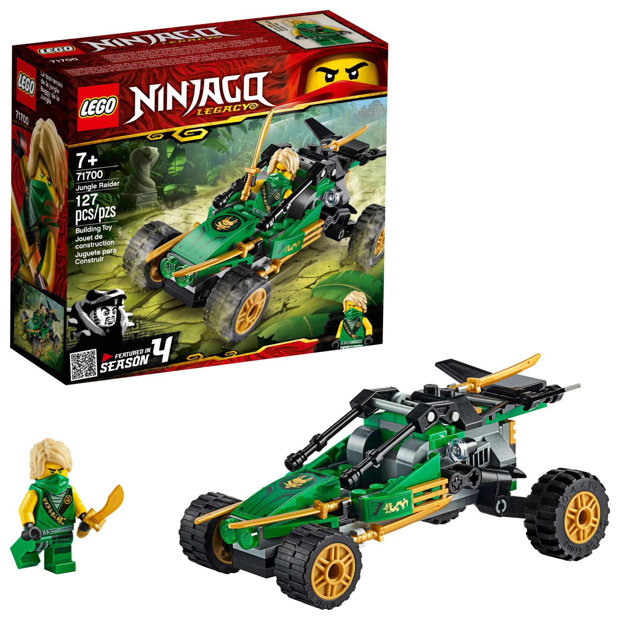 Kit De Construção Lego Ninjago Legacy Jungle Raider 71700 (127 Peças)