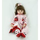 Boneca Terabithia Ladybird Princess 48 Cm Com Vinil De Silicone
