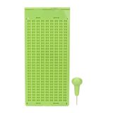 Cartão De Visita Slate Yencoly Para Escrita Em Braille 9 Linhas E 30 Células
