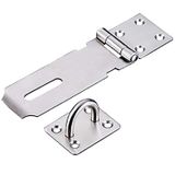 Cadeado De Aço Inoxidável Hasp Tiberham Heavy Duty Com Parafusos